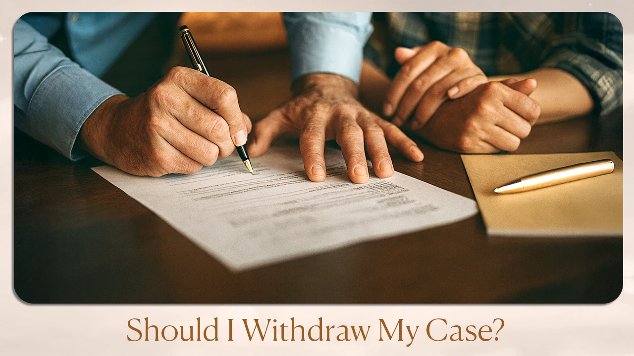 Should I Withdraw My Case